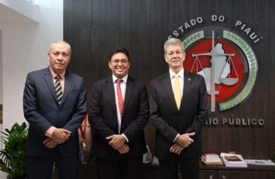 PGJ e Corregedor-Geral do MPPI recebem a visita do vice-presidente do TJ-PI