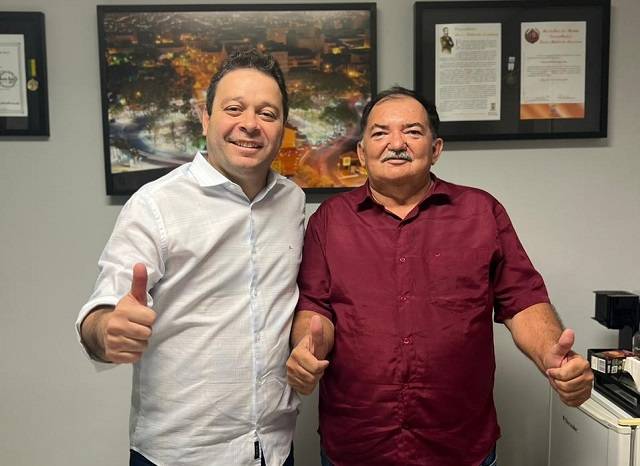 Vereador Evandro Hidd com o vice-prefeito Demazinho